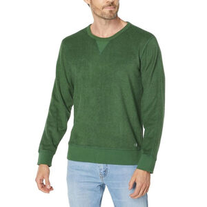 Outerknown Men's Hightide Crew lawn party green terry sweatshirt size large L